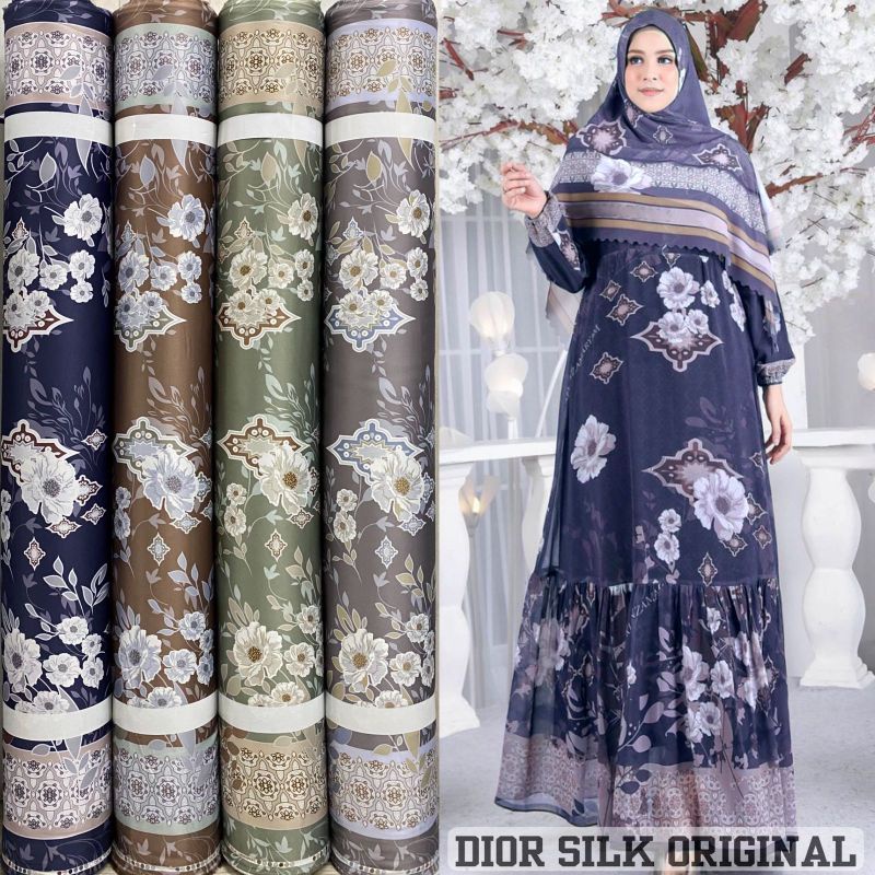 ผ้า Dr Silk Floral Bjorka Motif ราคาต่อครึ่งเมตร