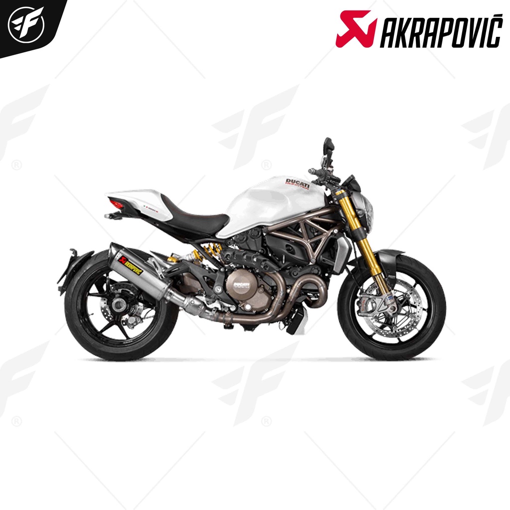 ท่อ Akrapovic Slip on Titanium 14-16 : for Ducati Monster 1200/ Monster821