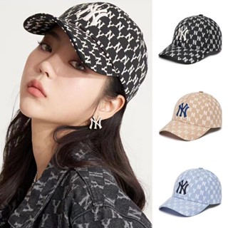 📢 พร้อมส่ง 🌈ของแท้💯% หมวกแก็ป JACQUARD MONOGRAM CURVED CAP หมวกMLB หมวกแก็ปNY