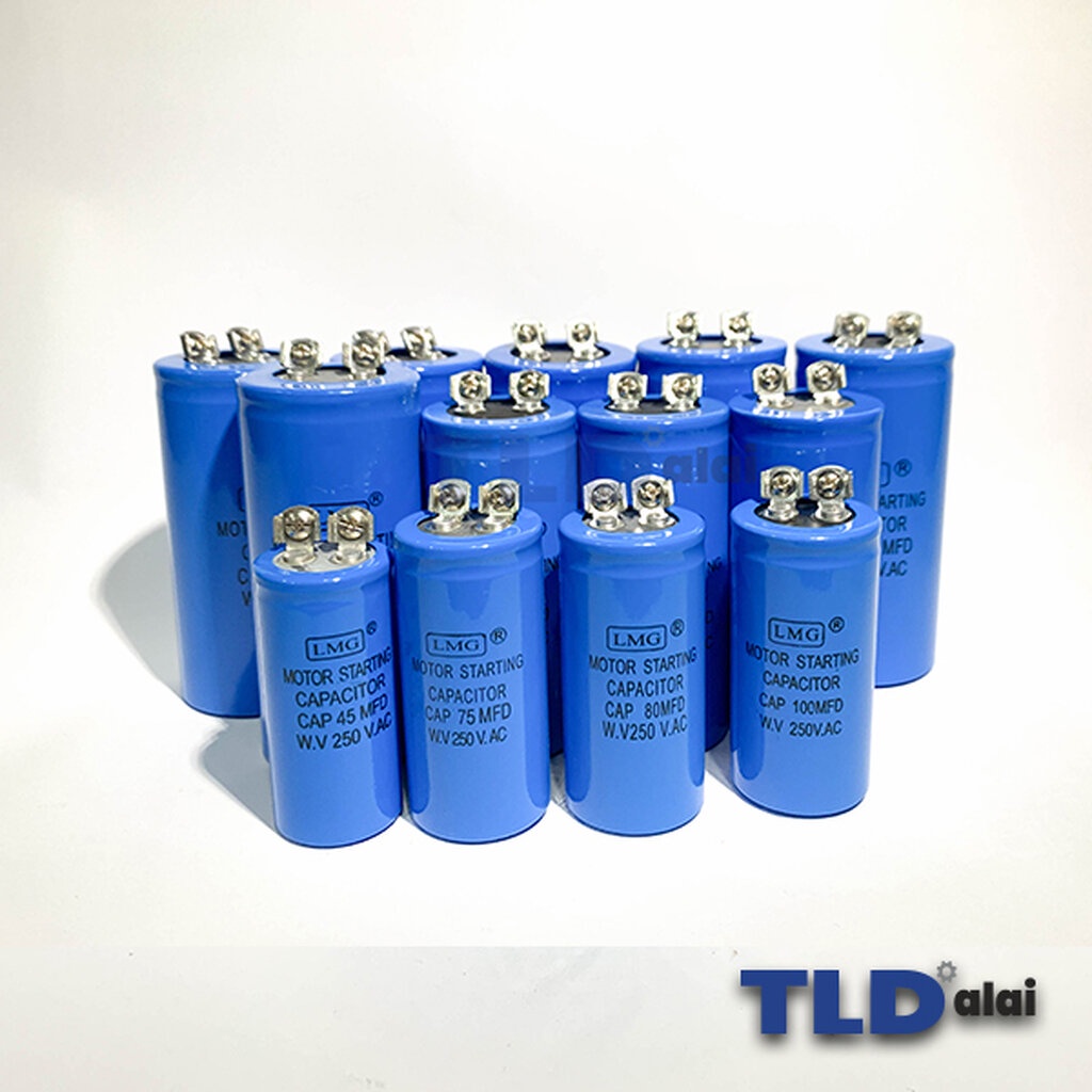 คาปาซิเตอร์สตาร์ท แคปสตาร์ท 100uF 250V. คาปาซิเตอร์ ยี่ห้อ LMG ขนาด 35x70mm. (กว้างxยาว) แบรนด์ชั้นนำส่งออกทั้วโลก - รูปที่ 2