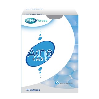 Mega We Care Acnacare Capsule เมก้า วีแคร์ แอคนาแคร์ รักษาสิว รอยสิว ขนาด 30 แคปซูล 02550