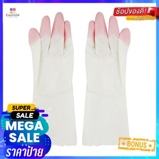 ถุงมือ PVC SHALDAN SIZE S สีขาว/ชมพูPVC GLOVES SHALDAN SIZE S WHITE/PINK