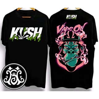 เสื้อโอเวอร์ไซ - ✘⊕KUSH วัฒนธรรมวินเทจแรงบันดาลใจผ้าฝ้ายหลวมเสื้อผ้าเสื้อยืดสําหรับผู้ชายขนาดใหญ่ T