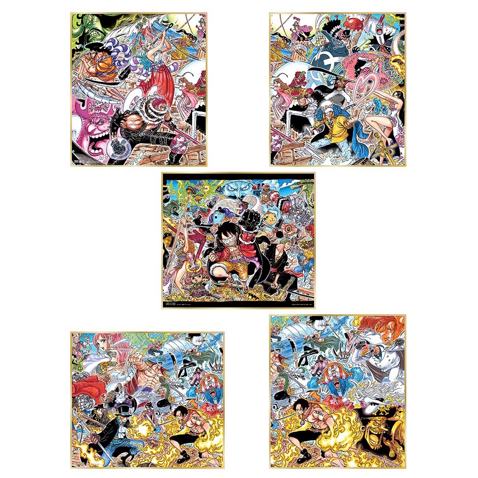 ญี่ปุ่น Bandai Ichiban Kuji One Piece Great Pirates WT100 ครบรอบภูมิทัศน์ Luffy Sabo Yamato Katakuri