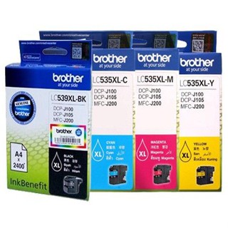 ตลับหมึก Brother LC535XL สีฟ้า/สีเหลือง/สีชมพู