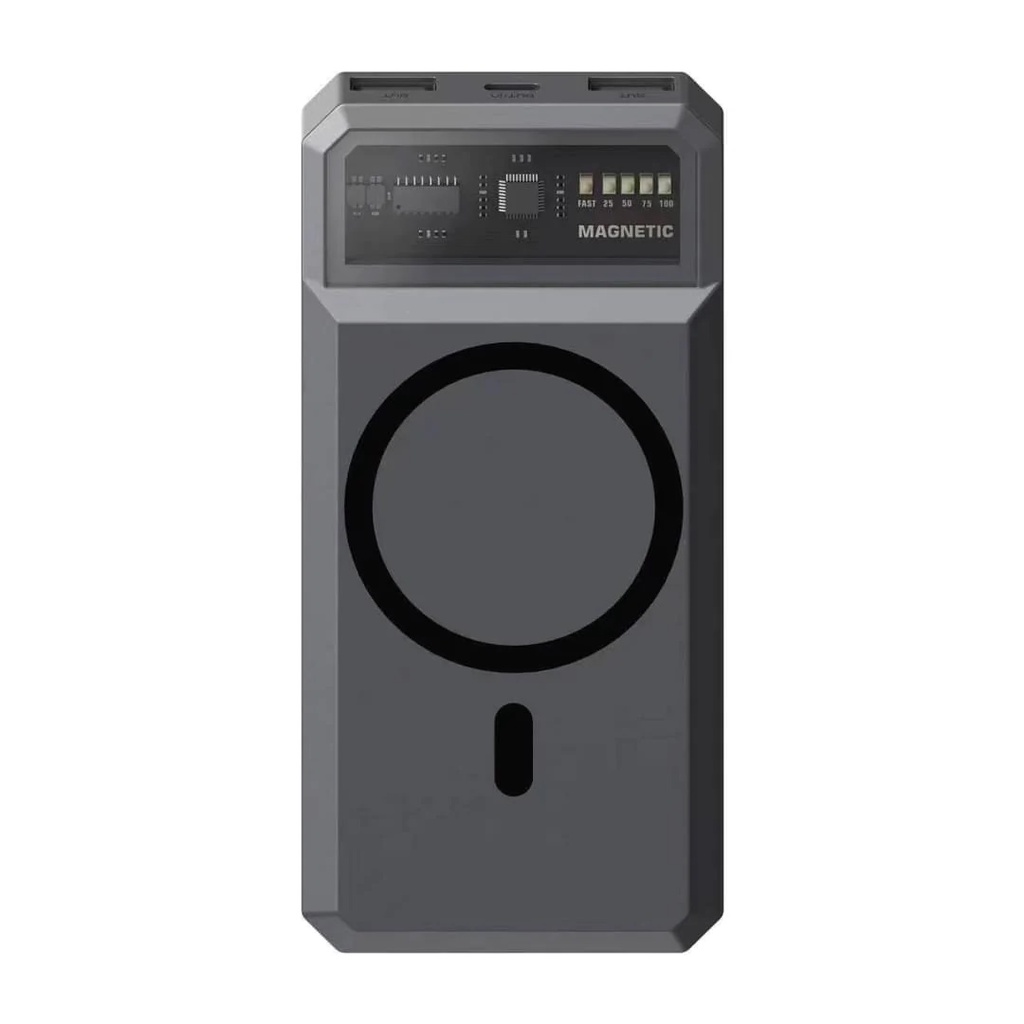 พาวเวอร์แบงค์  Eloop EW55 PD 20W Magnetic 20000 mAh สีเทา/ Grey แถมซอง & สายชาร์จ .