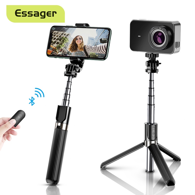 Essager 3 in 1 Bluetooth-compatible Selfie Stick Tripod With Wireless Remote Control Selfie-Stick Tr