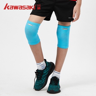 Kawasaki สนับเข่า ผ้าไนล่อน ยืดหยุ่น KF-3412 สําหรับเด็ก เล่นกีฬา วิ่ง ปั่นจักรยาน 2 ชิ้น