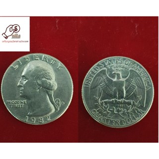 เหรียญLIBERTY UNITEDOFAMERICAQUARTER DOLLARปี1982