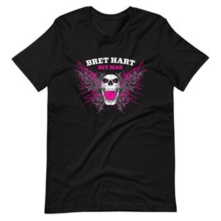 เสื้อยืดผู้หญิง เสื้อแฟชั่นผญ sexy เสื้อยืด DIY WWE 2022 ใหม่ Bret Hart "กะโหลกรีดร้อง" %#+ เสื้อคู่