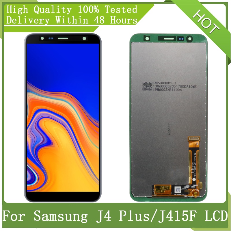 6.0" SUPER AMOLED For Samsung J4   2018 J4 Plus J415 J415F J410 LCD Display Touch Screen Digitizer Assembly Parts S