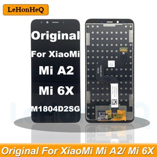 Original LCD With Frame For XiaoMi Mi A2 MIA2 LCD Display Screen Replacement For XiaoMi 6X LCD Digiziter Assembly