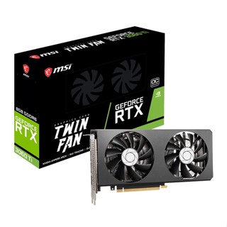 VGA (การ์ดแสดงผล) MSI GeForce RTX 3060 Ti TWIN FAN OC (LHR) ประกัน 3 ปี