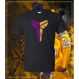 Tee เสื้อขาว kobekobe ไบรอันท์สีดํา Mamba แปดยี่สิบfour เสื้อยืดผ้าฝ้ายสําหรับผู้ชายด้านบน 9S: