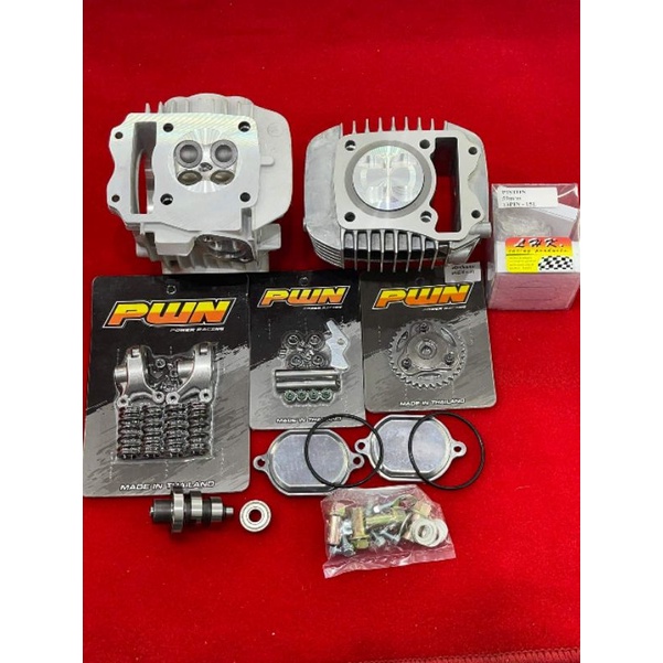 ชุด125iปลาวาฬLED/msxลูก59LHKสลัก13มิล4วาวปลอกสูบยาวรองรับปะเก็นได้ถึง15มิลใส่แคร้งเดิมได้เลยไม่ต้องข