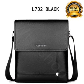 กระเป๋าสะพายไหล่ กระเป๋าเมสเซนเจอร์หนัง สำหรับผู้ชาย Messenger Bag PU Leather