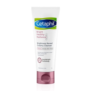 Cetaphil Bright Healthy Radiance Brightness Reveal Creamy Cleanser เซตาฟิล คลีนเซอร์ โฟมล้างหน้า ขนาด 100 กรัม 19795