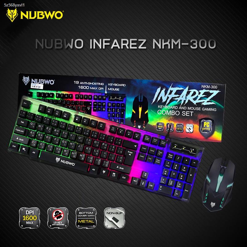 (สปอตสินค้า)✱♛พร้อมส่ง🔥 Nubwo รุ่น NKM-300/ NKM-623/ NK-36/ NK-39/GMK-712/ NM-89M/ NM-91M Keyboard M