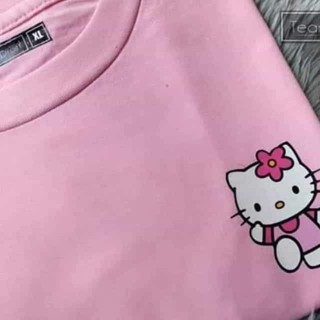 เสื้อสาวอวบ เสื้อยืดสีขาว เฮลโลคิตตี้มินิพิมพ์พ็อกเก็ต - เสื้อยืด Unisex bRn เสื้อยืดชาย เสื้อขาว