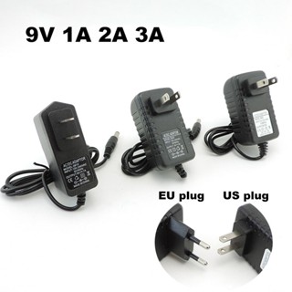 อะแดปเตอร์แปลงพาวเวอร์ซัพพลาย AC 110V 220V เป็น DC 9V 1A 2A 3A 9V2A 9V1A ปลั๊ก EU US 1000ma 2000ma สําหรับเราเตอร์กล้องวงจรปิด