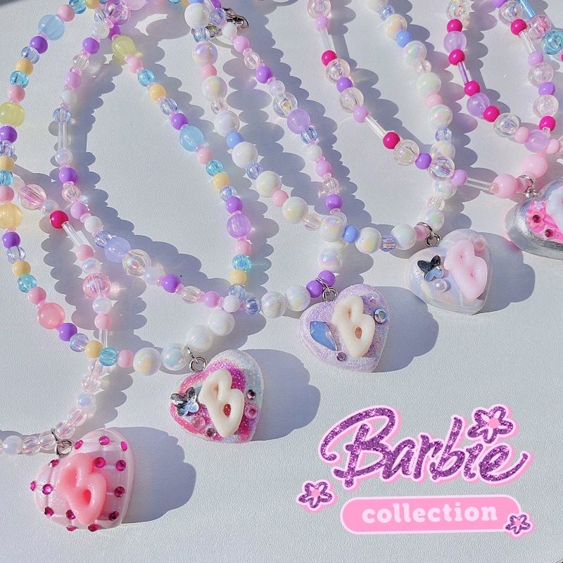 clay barbie collection *เลือกตัวอักษรเองได้* (กำไล พวงกุญแจ สร้อยลูกปัด สร้อยดินปั้น จี้ดินปั้น)