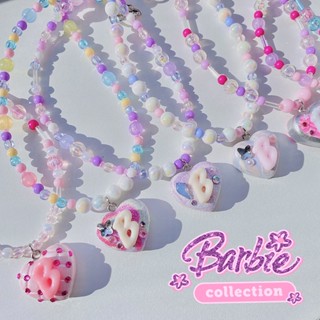 &lt;กรอกโค้ดLXJATลด15%&gt; clay barbie collection *เลือกตัวอักษรเองได้*🫧🧚🏻(กำไล พวงกุญแจ สร้อยลูกปัด สร้อยดินปั้น จี้ดินปั้น)