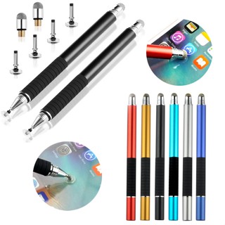 50Pcs/Lot Universal 2 In 1 Fiber Stylus Pen Drawing Tablet Capacitive Screen Touch For Ipad Iphone Mobile Phone Custom L