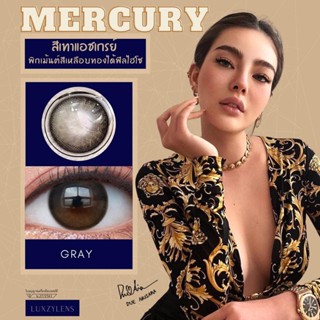 ไม่แถมตลับ Mercury Gray (มินิ) คอนแทคเลนส์ Luxzy