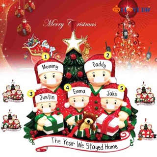 (คริสต์มาสภายนอก) หน้ากาก PVC รูปกวาง เขียนชื่อได้ สําหรับแขวนตกแต่งต้นคริสต์มาส DIY