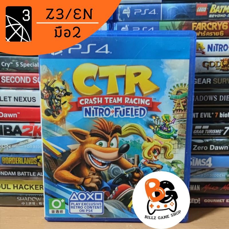 (🔥ลดเหลือ 493 บาท ใช้โค้ด 15DD88💥) PS4 | CTR Crash Team Racing (มือ2)
