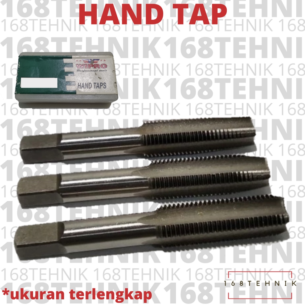 HANDTAP M7X0.5 ชุด 3 ชิ้น - HAND TAP M7X0.5 - HAND TAP M7