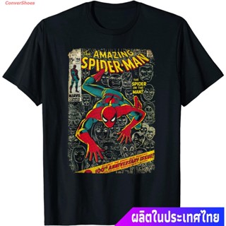 เสื้อยืดลำลอง Marvel Spider-Man Comic Book Anniversary Graphic T-Shirt T-Shirt Short sleeve T-shirts