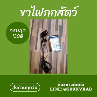 ขาไฟ พร้อมหลอดไฟ60w  ใช้กกลูกป้อน เต๋า กระรอก หนู ในอาหาศหนาว ฝน หรือ ไม่สะบาย