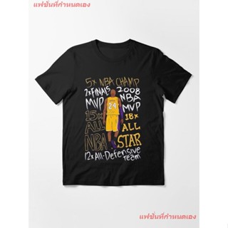 Vinage Kobe - Legaend Nba Art Essential T-Shirt เสื้อยืดแขนสั้น overside เสื้อยืดผู้หญิง เสื้อยืดผู้ชาย เสื้อยืดพิมพ์ลาย