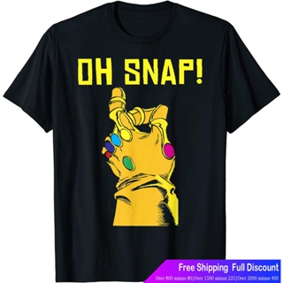 เสือยืดผู้ชาย เสื้อบอดี้โ Marvel Thanos Infinity Gauntlet Oh Snap! Graphic T-Shirt T-Shirt T-Shirt