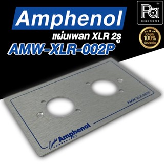 แผ่นเพลท 2 รู XLR Amphenol AMW-XLR-002P แผ่นเพลทเจาะรู AMW XLR 002P แผ่นเพลทแอมฟีนอลแบบ2รู XLR 002P แผ่น2รู พีเอ ซาวด์