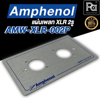 แผ่นเพลท 2 รู XLR Amphenol AMW-XLR-002P แผ่นเพลทเจาะรู AMW XLR 002P แผ่นเพลทแอมฟีนอลแบบ2รู XLR 002P แผ่น2รู พีเอ ซาวด์