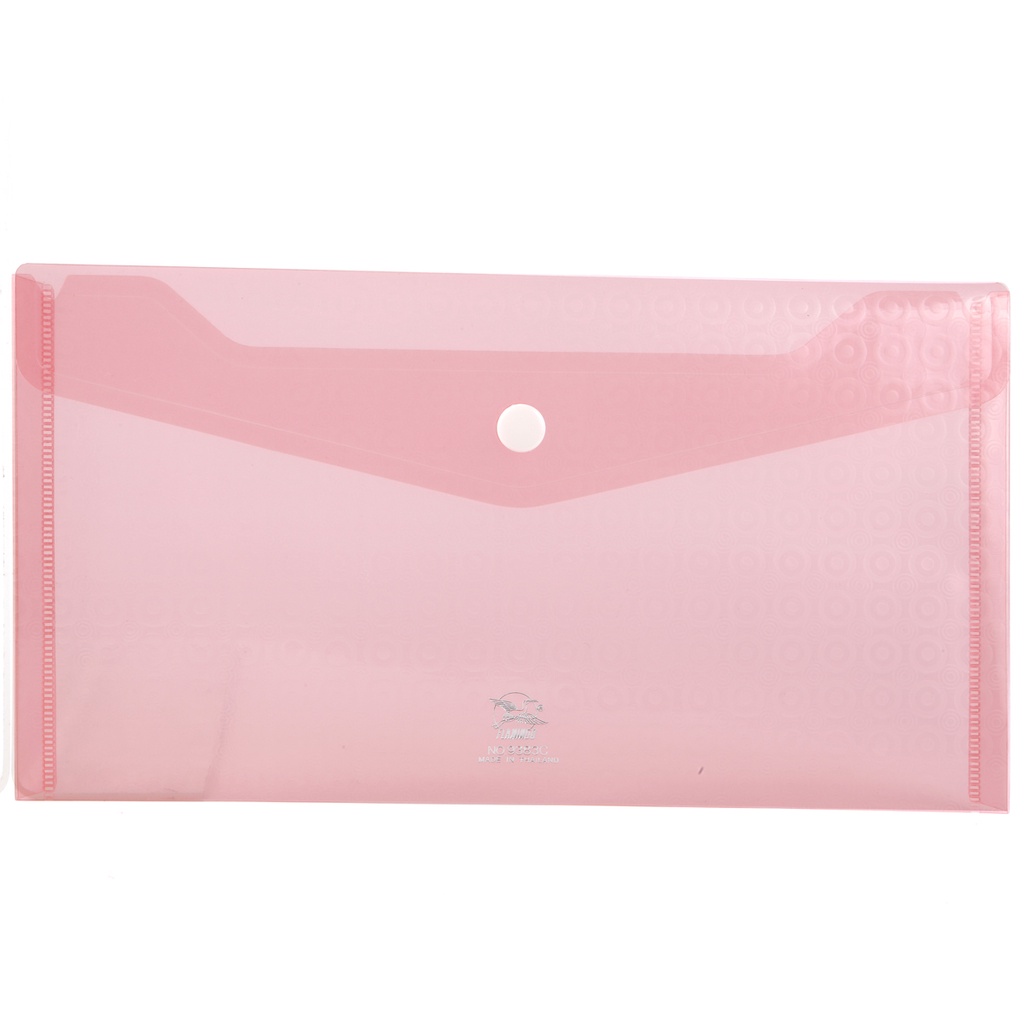 FLAMINGO ซองกระดุมพลาสติก 9383C เหมาะสำหรับใส่สมุดเช็ค (25 × 13.5 ซม.) ราคา ถูกที่สุด ดีลบีเคเค แกลเลอรีภาพที่ 5