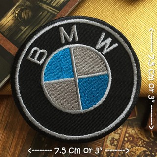 BMW บีเอ็ม ตัวรีดติดเสื้อ อาร์มรีด อาร์มปัก ตกแต่งเสื้อผ้า หมวก กระเป๋า แจ๊คเก็ตยีนส์ Racing Embroidered Iron on Patch