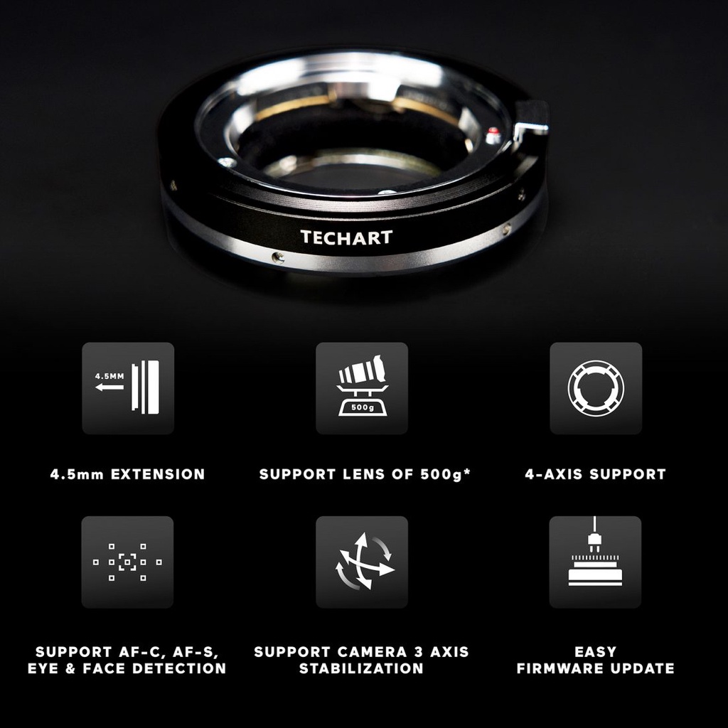 TECHART Pro LM-EA9 เมาท์แปลง ออโต้โฟกัส Version 2 ( Leica M to Sony E / FE Auto Focus เมาท์ Adapter / ไลก้า lmea9 )