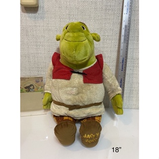 ตุ๊กตา Shrek งาน Dreamwork~ 19” เครื่องถ่านหมดค่ะ หน้าอกมีรอยเลอะ น่าจะซักออก ของแท้ สภาพ93%