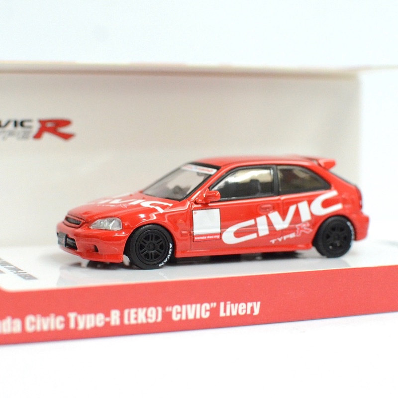 INNO MODELS INNO64 1/64 HONDA CIVIC TYPE-R EK9 RED CIVIC LIVERY