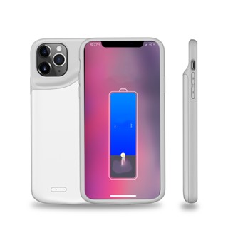 Slim Liquid silicone shockproof Battery Case For iPhone 11 Pro Max Power Bank Case Back clip battery Charger Cover Sup06