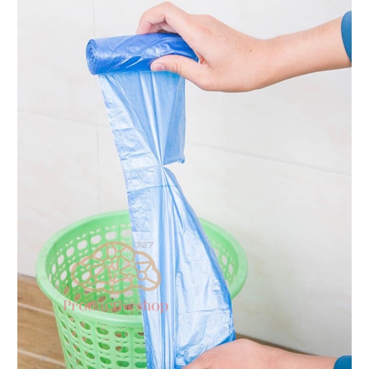 ถุงขยะแบบม้วน แพ็ก 75 ใบ (5ม้วน) ราคาถูก 💛 pd99