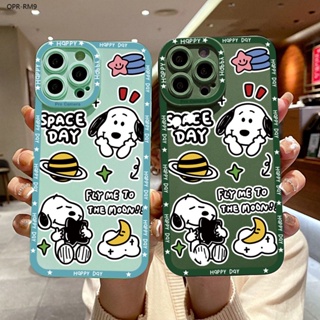 Realme 9 9i 8i 8 Pro Plus Pro+ 4G 5G เคสเรียวมี สำหรับ Cartoon Snoopy เคส เคสโทรศัพท์ เคสมือถือ Full Cover Shell Shockproof Back Cover Protective Cases