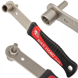 เครื่องมือ Bike Hand, Pedal wrench, YC-218 14mm + 8mm Allen key ขันบันไดจักรยาน