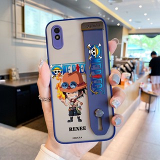 เคสโทรศัพท์มือถือ ลายการ์ตูนโจรสลัด พร้อมสายรัดข้อมือ สําหรับ Redmi 9A 9i 9AT 9A