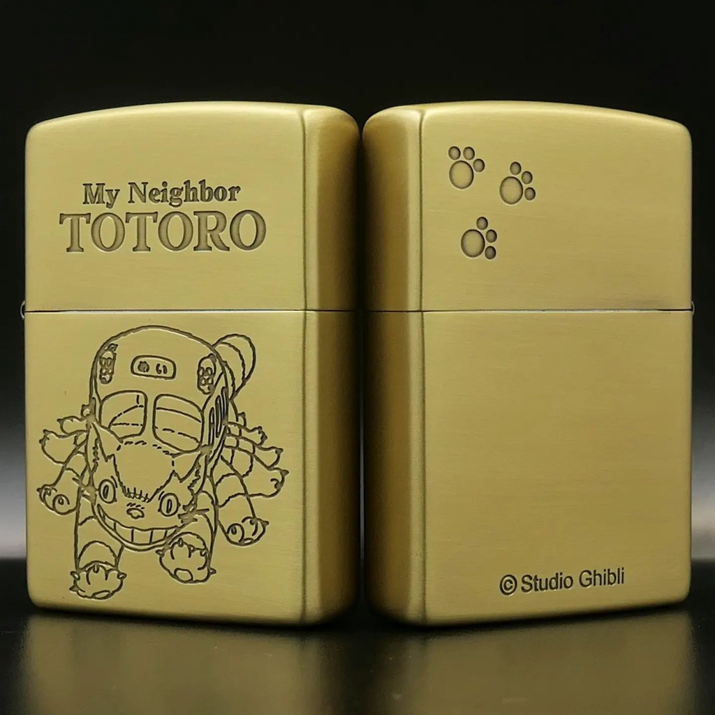 ZJP0039 StudioGhibli MyNeighborTotoro โทโทโร่เพื่อนรัก รถบัสแมว ซิปโป้ลิขสิทธิ์แท้จากญี่ปุ่น  รับประกันตลอดชีวิต ราคา ถูกที่สุด ดีลบีเคเค