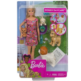 Barbie Doggy Daycare ตุ๊กตาบาร์บี้และน้องหมา รุ่น FXH08