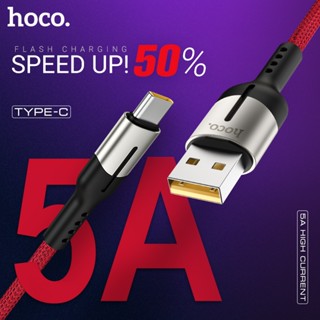 hoco 5a usb type c cable android charger usb c wire for Huawei Oppo One plus cable 40W 50W charging data sync nylon wi00